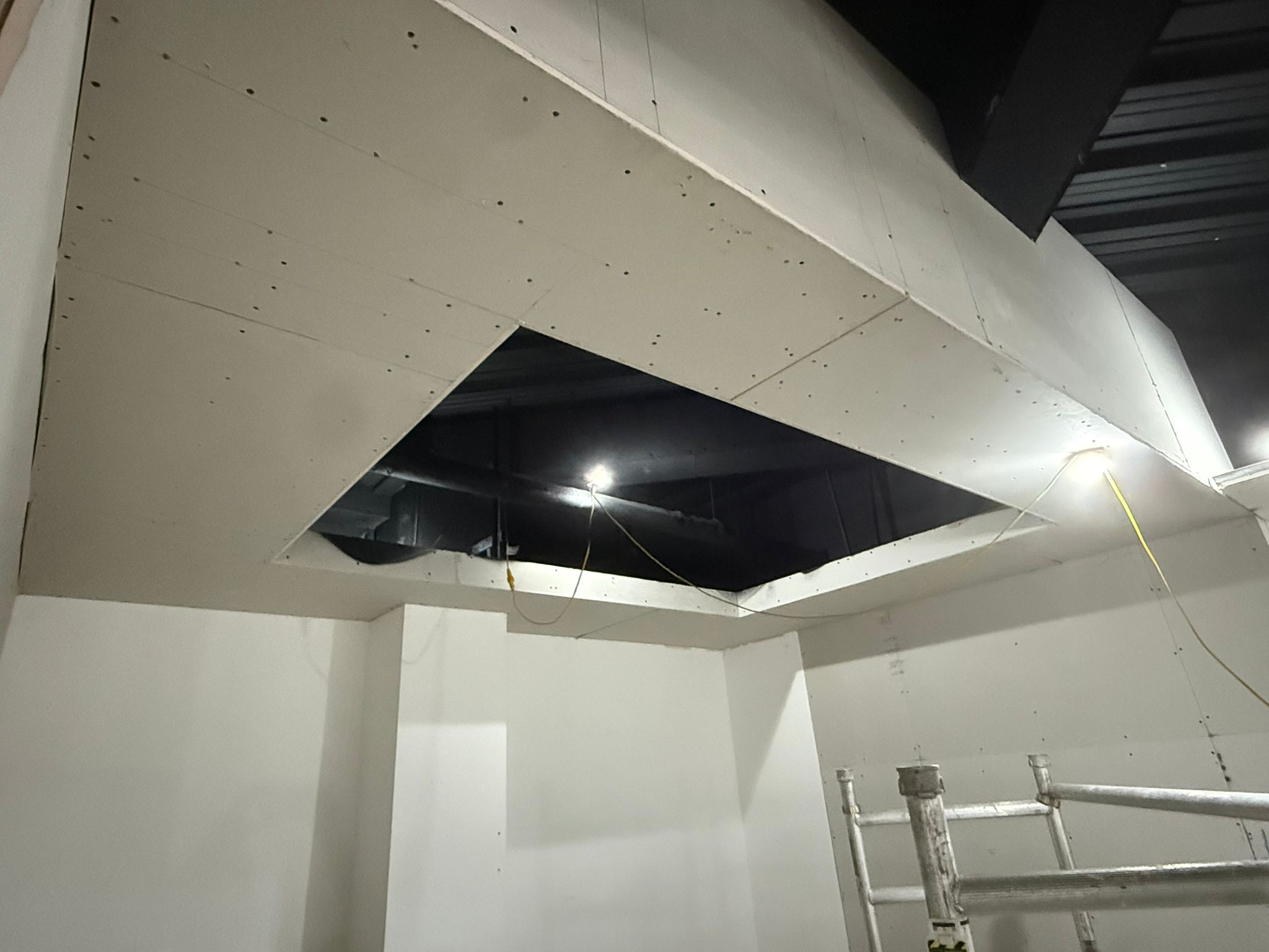 Perforated oak panel detail